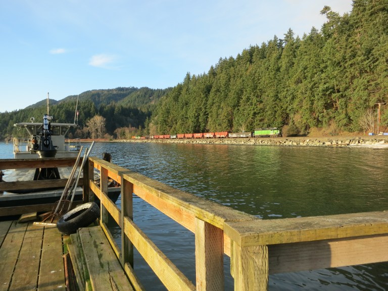 The train in the distance