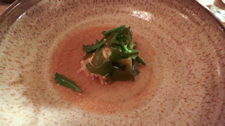 Dungeness crab with kelp