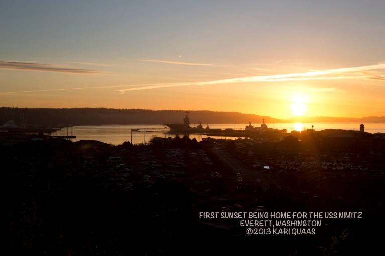 First sunset home after a long voyage.