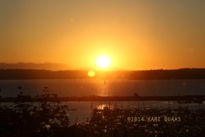 September Sunset with Sailboat 